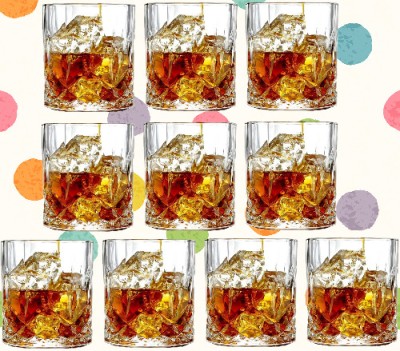 AFAST (Pack of 10) G1 Glass Set Water/Juice Glass(200 ml, Glass, Clear)