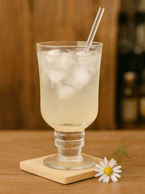 RELLZ RE-GLASS-121-WHITE Glass Wine Glass(300 ml, Glass, White)