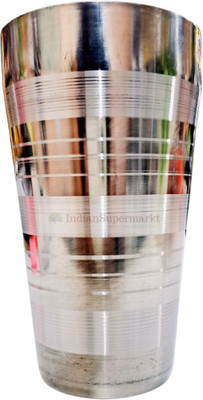 MG SHIPSHOP 1 LASSI GLASS Glass Water/Juice Glass(800 ml, Steel, Silver)