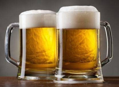 okechuku (Pack of 2) 1010_Beer Mug Solid Heavy Base Clear Drinking Glass Beer Mugs Glass Glass Set Beer Mug(400 ml, Glass, Clear)