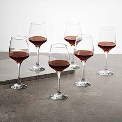 varryon (Pack of 6) TROL135_New Glass Set Wine Glass(250 ml, Glass, Clear)