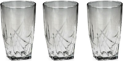 1st Time (Pack of 3) Transparent Water Glass, Set Of 3, 160 ML, Clear,P280 Glass Set Water/Juice Glass(160 ml, Glass, Clear, White)