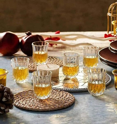 fielrop (Pack of 6) Short HB 30 -6 Glass Set Shot Glass(50 ml, Glass, Clear)