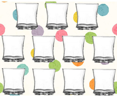 1st Time (Pack of 11) Party Perfect Glasses: Making Every Moment Unforgettable- D4 Glass Set Water/Juice Glass(280 ml, Glass, Clear)