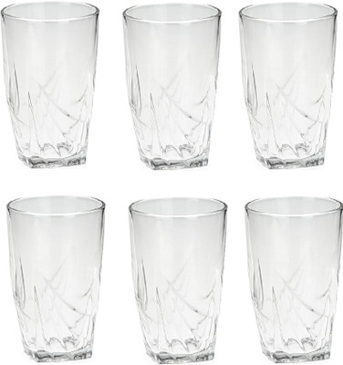 1st Time (Pack of 6) Multipurpose Drinking Glass -A34 Glass Set Water/Juice Glass(150 ml, Glass, Clear)