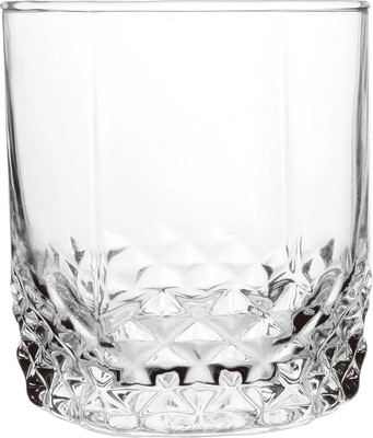 MDNSHO (Pack of 6) GLASS28DHANSAL90 H28 Glass Set Water/Juice Glass(340 ml, Glass, Clear)