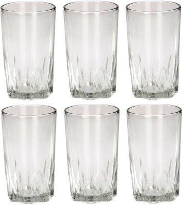 1st Time (Pack of 6) Party Perfect Glasses/ Mug A-62 Glass Set Water/Juice Glass(200 ml, Glass, Clear)