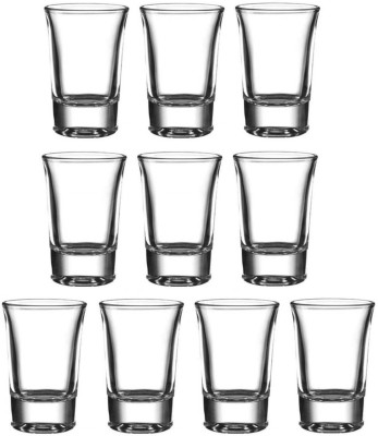 Somil (Pack of 10) D-2 Glass Set Shot Glass(20 ml, Glass, Clear)