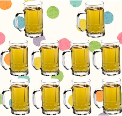 Somil (Pack of 10) Party Perfect Glasses/ Mug: Making Every Moment Unforgettable, - D90 Glass Set Beer Glass(400 ml, Glass, Clear)