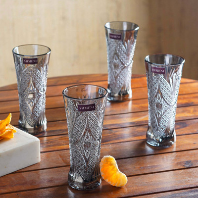 ARTMENT (Pack of 4) ART-BA-3266-SET-4 Glass Set Wine Glass(200 ml, Glass, Clear)