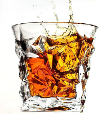 SMILERRY (Pack of 6) Whiskey Glasses Bar Glass for Drinking Bourbon, Drink, Wine, juice,_New Glass Set Whisky Glass(300 ml, Glass, Clear)