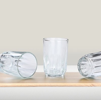 1st Time (Pack of 6) Water, Juice, Milk Transparent Glasses- A71 Glass Set Water/Juice Glass(150 ml, Glass, Clear)
