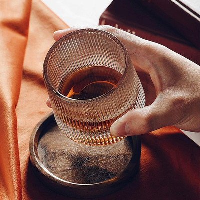 otak dancing Old Fashioned (1 pc.) Rocks Glass Barware Bourbon Scokch Rum Cocktail Glass Whisky Glass(250 ml, Glass, Clear)