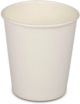 STS (Pack of 100) Disposal01 Glass Set Water/Juice Glass(150 ml, Paper, White)
