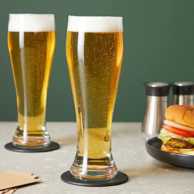Shyama (Pack of 6) Beer Glass 460 ml | Used for Serving Water, Cold Drinks, Juice, Cocktail, Beer Glass Set Beer Glass(460 ml, Glass, White)
