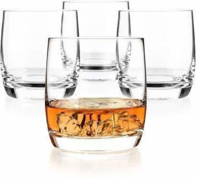 SMILERRY (Pack of 4) Water/juice glass_New Glass Set Water/Juice Glass(300 ml, Glass, Clear)