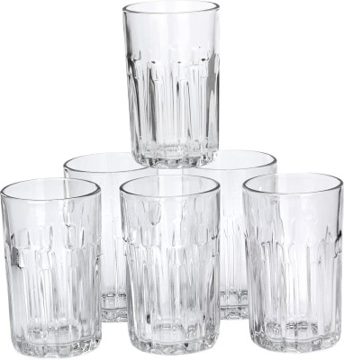 Somil (Pack of 6) Multipurpose Drinking Glass -B1806 Glass Set Water/Juice Glass(150 ml, Glass, Clear)
