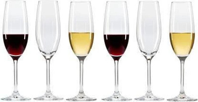 Convoke (Pack of 6) Crystal Glass Glass Set Glass Set Glass Set Beer Mug(165 ml, Glass, Clear)
