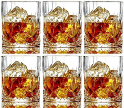 okechuku (Pack of 6) 1010_wine glass 7 Glass Set Wine Glass(220 ml, Glass, Multicolor)