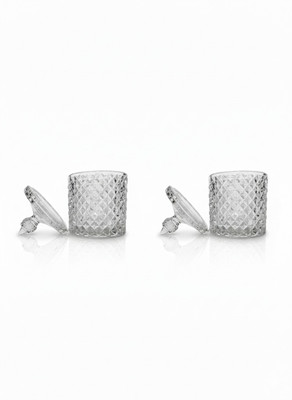 GSmart (Pack of 2) B0FR2DDV6G Glass Set Water/Juice Glass(250 ml, Glass, White)