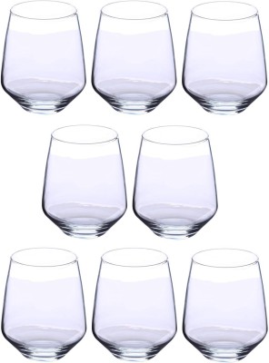 AFAST (Pack of 8) Party Drinking Glass- A17 Glass Set Water/Juice Glass(350 ml, Glass, Clear)