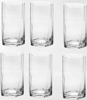1st Time (Pack of 6) Party Perfect Glasses: Making Every Moment Unforgettable- D94 Glass Set Water/Juice Glass(250 ml, Glass, Clear)