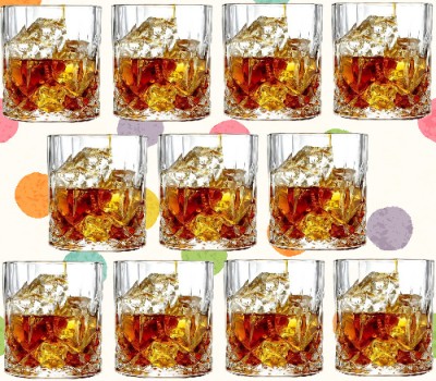 AFAST (Pack of 11) G2 Glass Set Water/Juice Glass(200 ml, Glass, Clear)