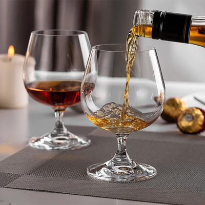 crockware (Pack of 2) Red Wine Glass/White Wine Glass/champagne Flutes Glass Set Glass Set Wine Glass(250 ml, Glass, Clear)