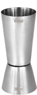 XPEDITION XPERTS Double Sided Peg Measures Steel 30-60ml Bar Accessories Cocktail Glass HP-1164 Glass Shot Glass(60 ml, Steel, Silver)