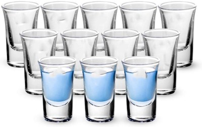 Somil (Pack of 12) D-6 Glass Set Shot Glass(20 ml, Glass, Clear)