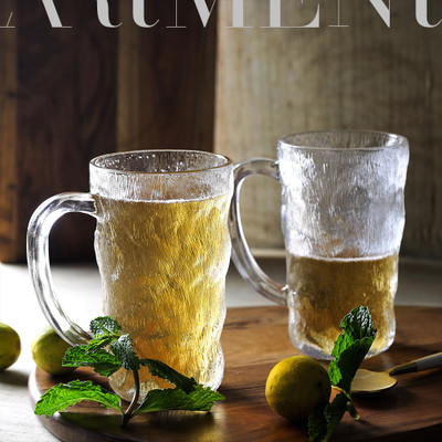 ARTMENT (Pack of 4) ART-BA-3115-Set-4 Glass Set Beer Mug(350 ml, Glass, Clear)