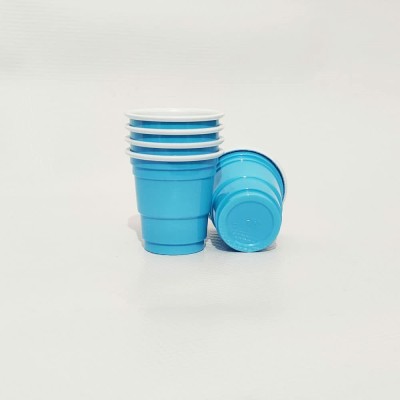 TMB Store (Pack of 20) TMBS-Beer Pong Shot Glasses Party Supplier-Liquid Capacity 60ml Set 30pcs (Blue) Glass Beer Glass(60 ml, Glass, Blue)