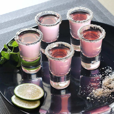 fielrop (Pack of 6) IG1008 Glass Set Shot Glass(40 ml, Glass, White)