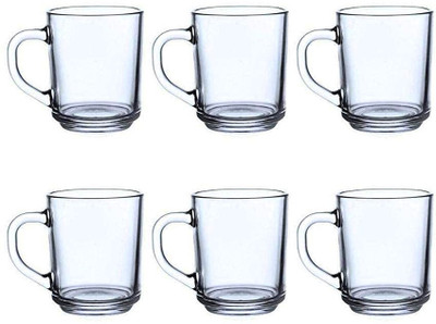 DHANSAL (Pack of 6) 6PCS (YJZB-2412-9) Glass Set Water/Juice Glass(240 ml, Glass, Clear)