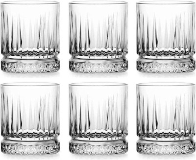 varryon (Pack of 6) Italian Premium Whiskey Glass Clear Crystal_New Glass Set Whisky Glass(270 ml, Glass, Clear)