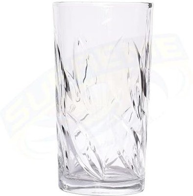Supreme Luxury Wares (Pack of 6) Deli Glassware Glass Set Water/Juice Glass(315 ml, Glass, Clear)