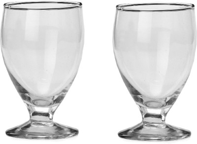 AFAST (Pack of 2) Multi Beverage Drinking Tumblers Transparent Glass -A34 Glass Set Wine Glass(100 ml, Glass, Clear)