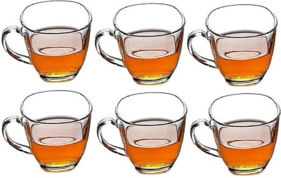 DHANSAL (Pack of 6) 6PCS (KTZB47-1) Glass Set Water/Juice Glass(140 ml, Glass, Clear)