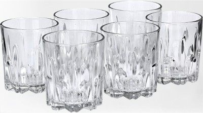 AFAST (Pack of 6) Party Perfect Glasses: Making Every Moment Unforgettable -E53 Glass Set Whisky Glass(250 ml, Glass, Clear)