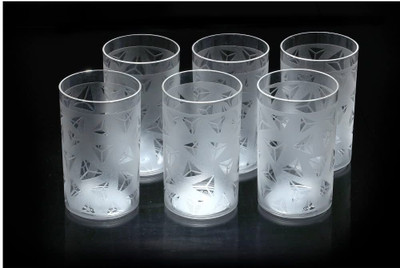 Flipkart SmartBuy (Pack Of 6) Juice Glass Set With Diamond Design – Elegant And Durable Glassware For Rs. 124 @ 82 %