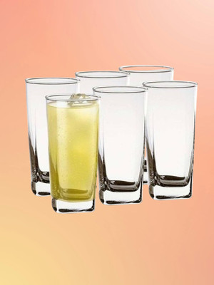 AFAST (Pack of 6) Sleek Glassware: Lifting Your Sips to Unforgettable Moments -R9 Glass Set Water/Juice Glass(350 ml, Glass, Clear)