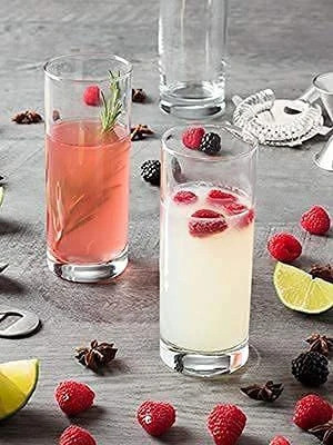 MDNSHO (Pack of 6) GLASS26GHJJM H26 Glass Set Water/Juice Glass(300 ml, Glass, Clear)