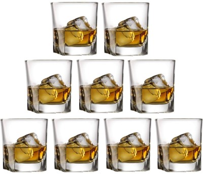 1st Time (Pack of 9) Party Perfect Glasses/ Mug A-132 Glass Set Water/Juice Glass(180 ml, Glass, Clear)