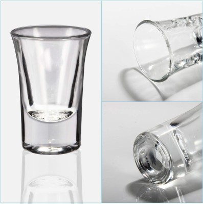 Somil (Pack of 2) Party Perfect Shot Glasses- C72 Glass Set Water/Juice Glass(30 ml, Glass, Clear)