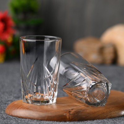 AFAST (Pack of 2) Multi-Purpose Beaver Tumbler Drinking Glass Set for Home Use (Set Of 2) -GG13 Glass Set Water/Juice Glass(200 ml, Glass, Clear)