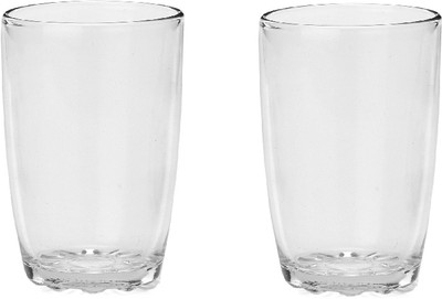 AFAST (Pack of 2) Multi Beverage Drinking Tumblers Transparent Glass -A10 Glass Set Water/Juice Glass(200 ml, Glass, Clear)