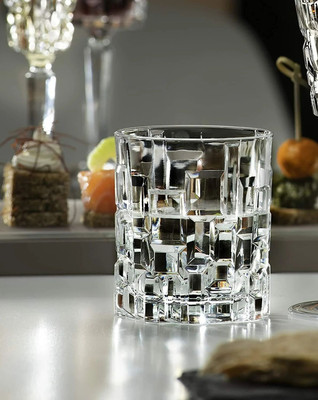 cystal buddhha (Pack of 4) Barware Glasses for Scotch Mixed Drinks, Wine, Bourbon, Juice Water and Cocktail Glass Set Whisky Glass(320 ml, Glass, Clear)