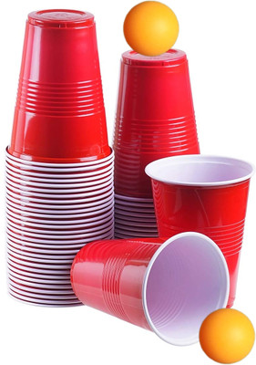 LeoKi (Pack of 40) Sp40 Glass Set Beer Glass(473 ml, Paper, Red)