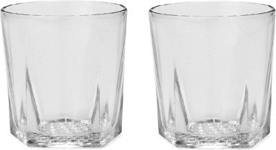 Somil (Pack of 2) Multi Beverage Drinking Tumblers Transparent Glass -C14 Glass Set Water/Juice Glass(300 ml, Glass, Clear)