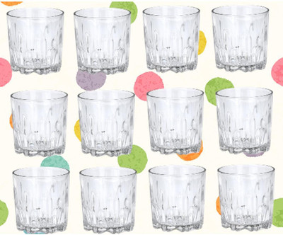 Somil Party Perfect Glasses/ Mug: Making Every Moment Unforgettable - B125 Glass Whisky Glass(220 ml, Glass, Clear)